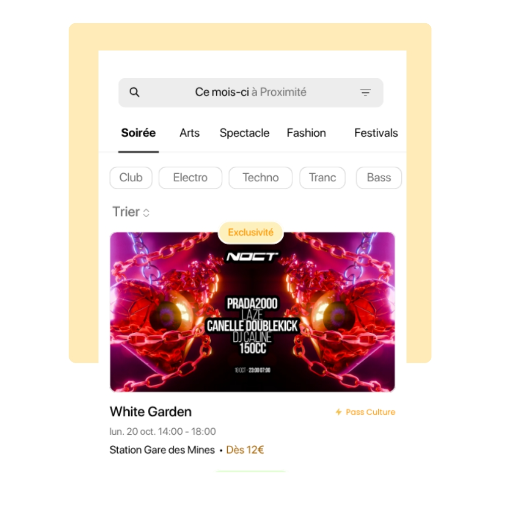 Aperçu de l'application